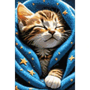 WIZARDI DIAMOND PAINTING KIT PURR PURR