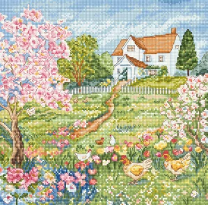 LETISTITCH Cross stitch chart Blooming Garden