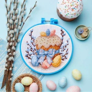 ABRIS ART kit with Hoop Included Easter Day AHM-095
