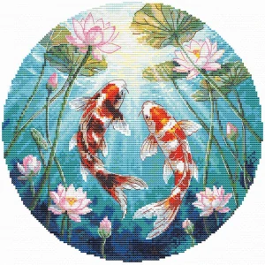 ANDRIANA Carps and lotuses K-73